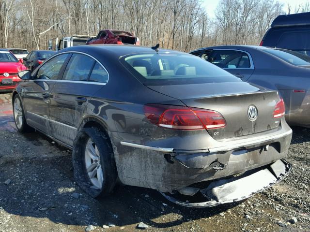 WVWRN7AN6DE524709 - 2013 VOLKSWAGEN CC LUXURY BROWN photo 3