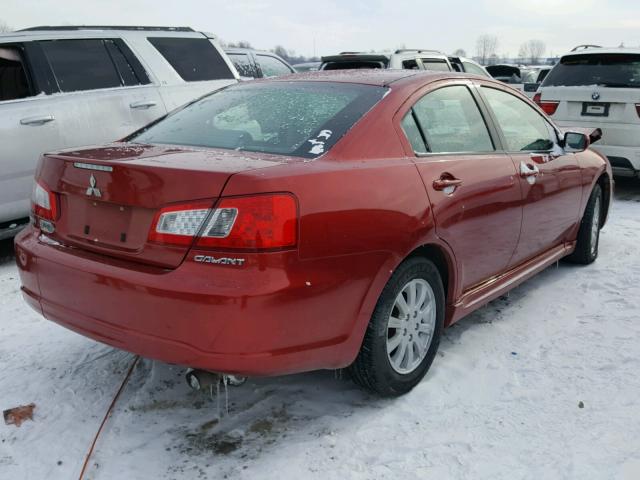 4A32B2FF9AE004267 - 2010 MITSUBISHI GALANT FE RED photo 4