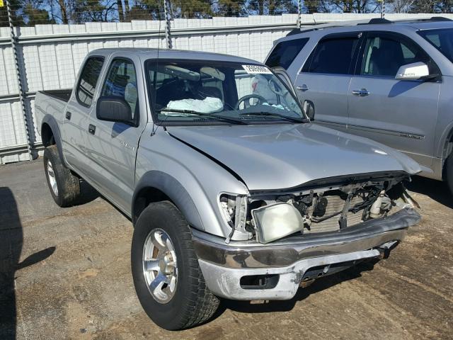 5TEHN72N62Z001291 - 2002 TOYOTA TACOMA DOU SILVER photo 1