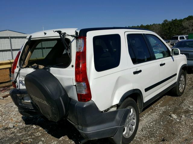 JHLRD78815C022905 - 2005 HONDA CR-V EX WHITE photo 4