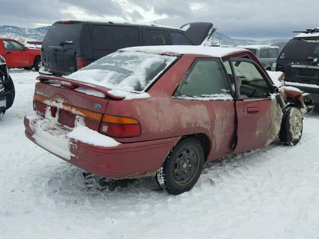 3FASP11J0SR212990 - 1995 FORD ESCORT LX MAROON photo 4