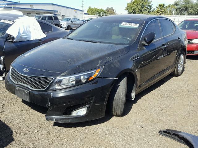 5XXGN4A74EG327946 - 2014 KIA OPTIMA EX BLACK photo 2