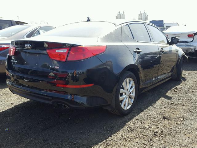 5XXGN4A74EG327946 - 2014 KIA OPTIMA EX BLACK photo 4