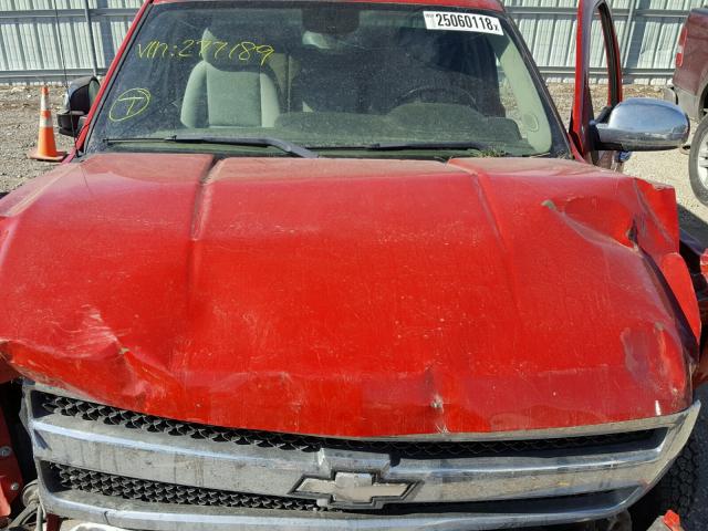 2GCEK13C981277189 - 2008 CHEVROLET SILVERADO RED photo 7