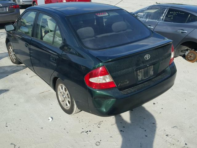 JT2BK12U010019313 - 2001 TOYOTA PRIUS GREEN photo 3