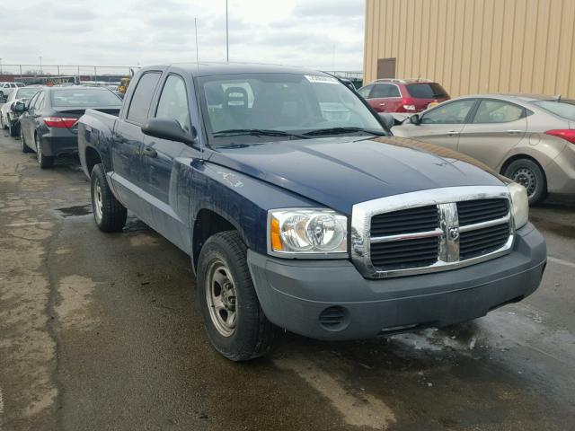 1D7HE28K66S694489 - 2006 DODGE DAKOTA QUA BLUE photo 1