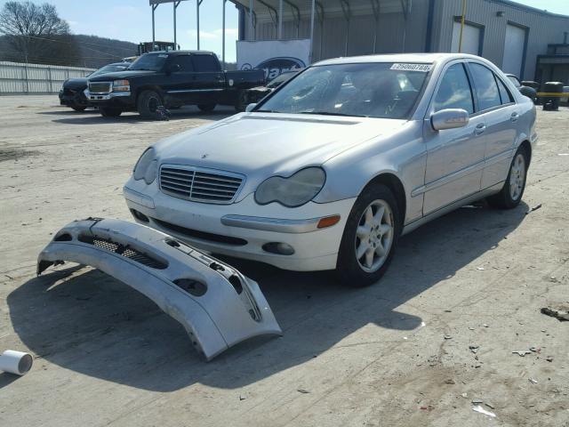 WDBRF64J52F194776 - 2002 MERCEDES-BENZ C 320 SILVER photo 2