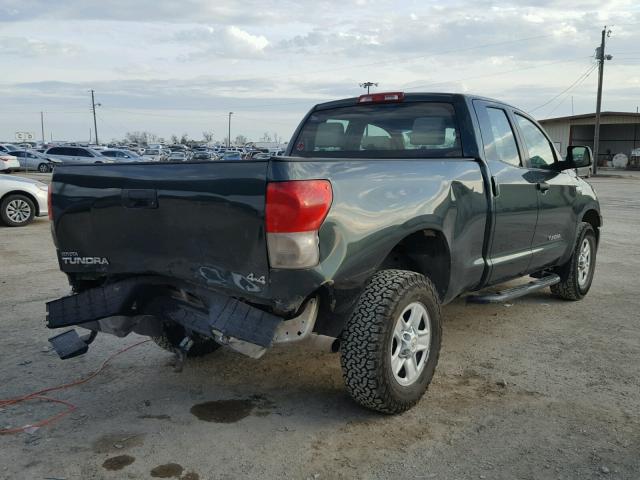 5TFBV54108X076251 - 2008 TOYOTA TUNDRA DOU GREEN photo 4