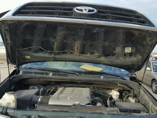 5TFBV54108X076251 - 2008 TOYOTA TUNDRA DOU GREEN photo 7