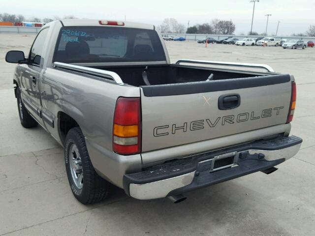 1GCEC14W92Z141259 - 2002 CHEVROLET SILVERADO GRAY photo 3