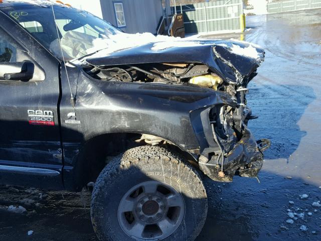 3D7KS28A57G783047 - 2007 DODGE RAM 2500 S BLACK photo 9