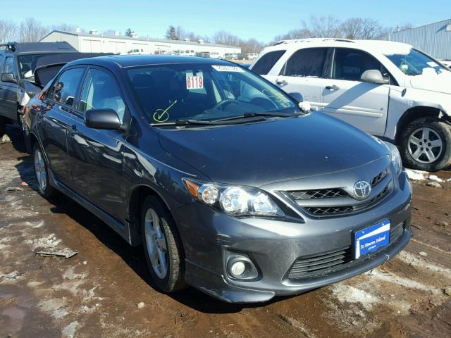 2T1BU4EE7CC785958 - 2012 TOYOTA COROLLA BA GRAY photo 1