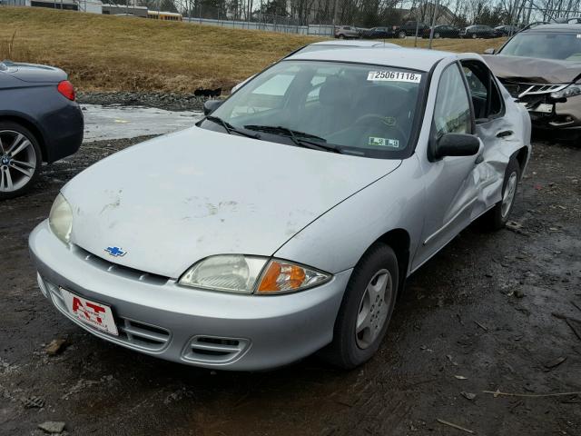 1G1JC524027480939 - 2002 CHEVROLET CAVALIER B SILVER photo 2