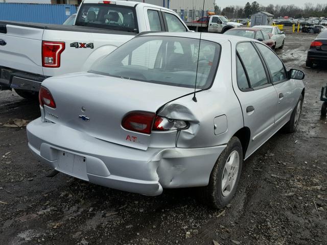 1G1JC524027480939 - 2002 CHEVROLET CAVALIER B SILVER photo 4