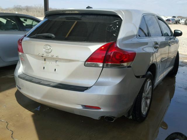 4T3ZE11A99U008550 - 2009 TOYOTA VENZA BASE SILVER photo 4