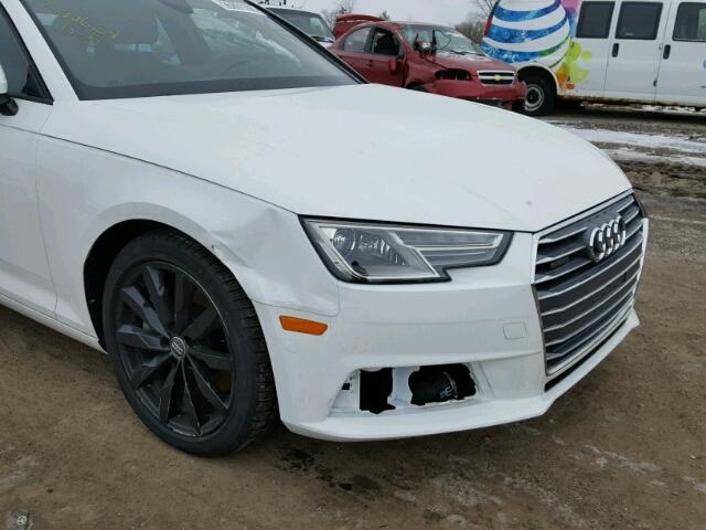 WAUANAF4XHN064385 - 2017 AUDI A4 PREMIUM WHITE photo 9