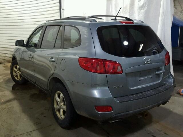 5NMSG73D37H124785 - 2007 HYUNDAI SANTA FE G BLUE photo 3