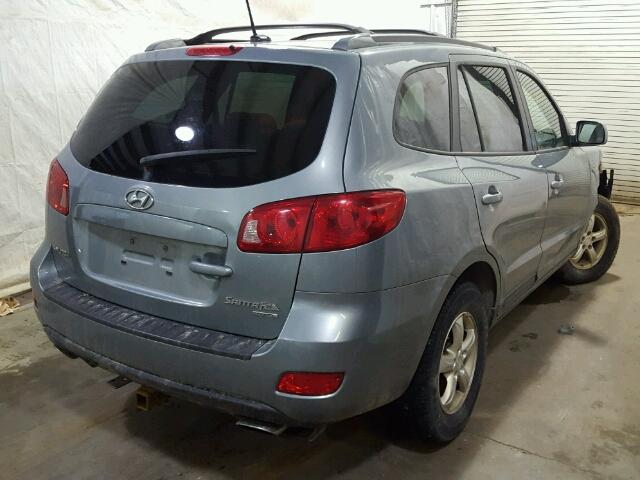 5NMSG73D37H124785 - 2007 HYUNDAI SANTA FE G BLUE photo 4