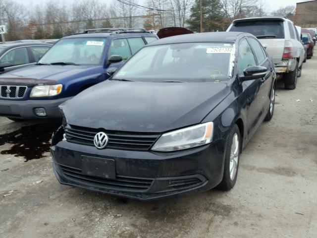 3VWBP7AJ5CM079491 - 2012 VOLKSWAGEN JETTA SE BLACK photo 2