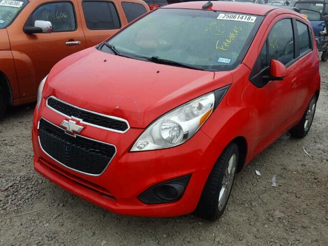 KL8CB6S91EC488234 - 2014 CHEVROLET SPARK LS RED photo 2