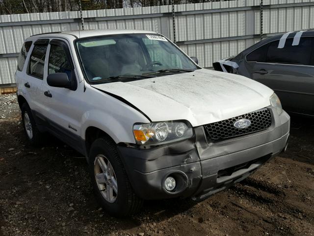 1FMYU59H97KB96107 - 2007 FORD ESCAPE HEV WHITE photo 1