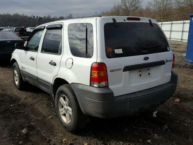 1FMYU59H97KB96107 - 2007 FORD ESCAPE HEV WHITE photo 3