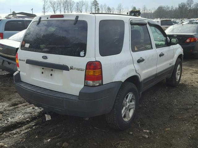 1FMYU59H97KB96107 - 2007 FORD ESCAPE HEV WHITE photo 4