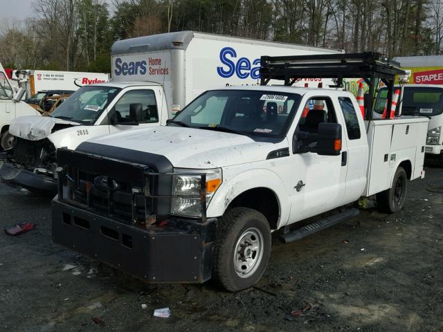 1FD7X2BT5EEA61749 - 2014 FORD F250 SUPER WHITE photo 2