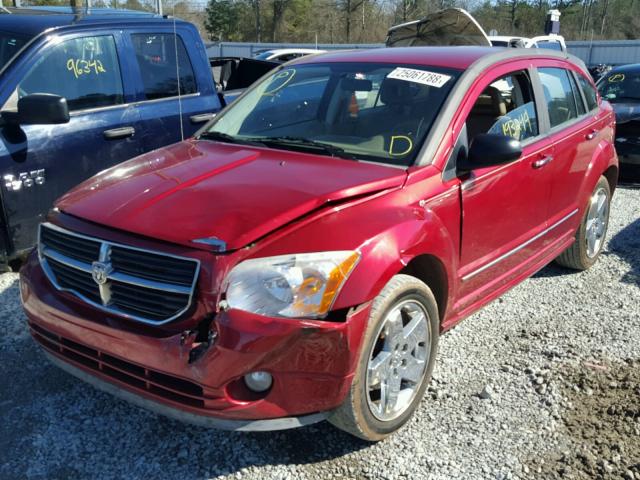 1B3HB78K07D244232 - 2007 DODGE CALIBER R/ RED photo 2