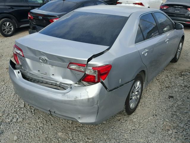 4T1BF1FK9CU058803 - 2012 TOYOTA CAMRY BASE SILVER photo 4