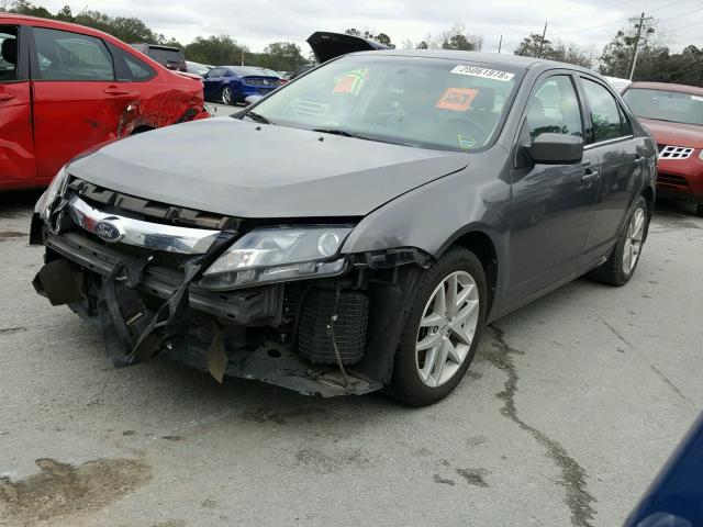 3FAHP0JA1CR161375 - 2012 FORD FUSION SEL GRAY photo 2