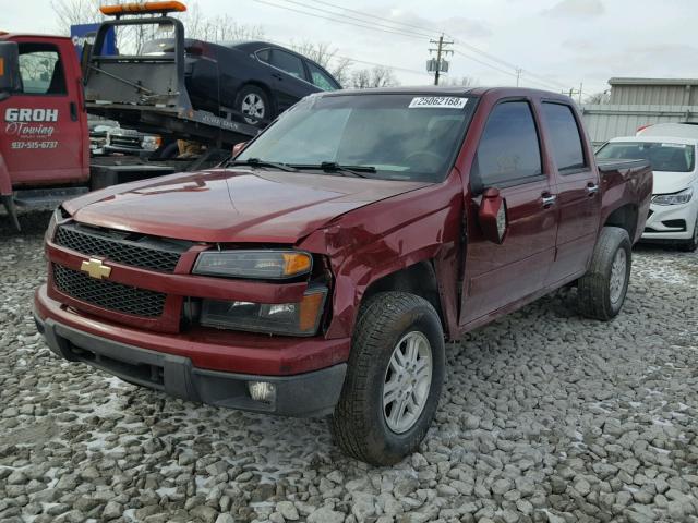 1GCHTCFE3B8111662 - 2011 CHEVROLET COLORADO L RED photo 2