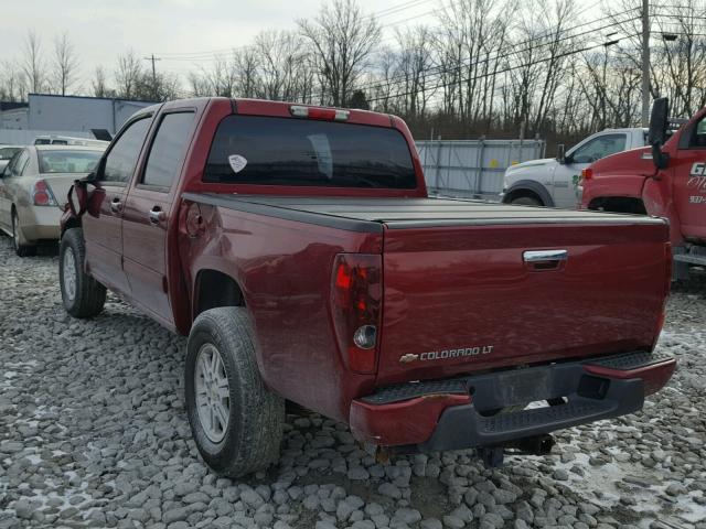 1GCHTCFE3B8111662 - 2011 CHEVROLET COLORADO L RED photo 3