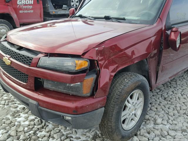 1GCHTCFE3B8111662 - 2011 CHEVROLET COLORADO L RED photo 9