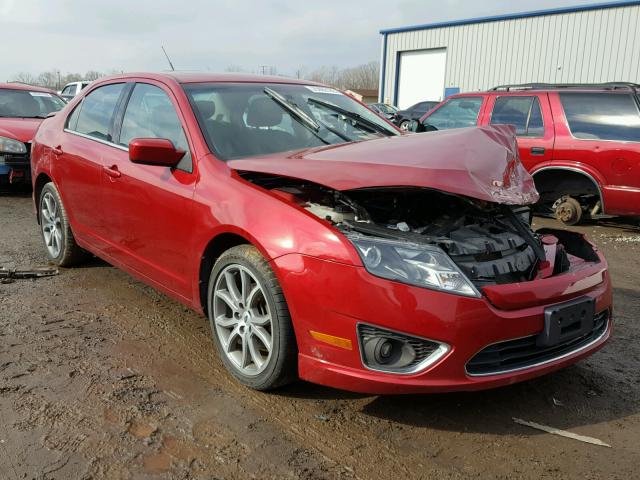 3FAHP0HA6BR333968 - 2011 FORD FUSION SE RED photo 1