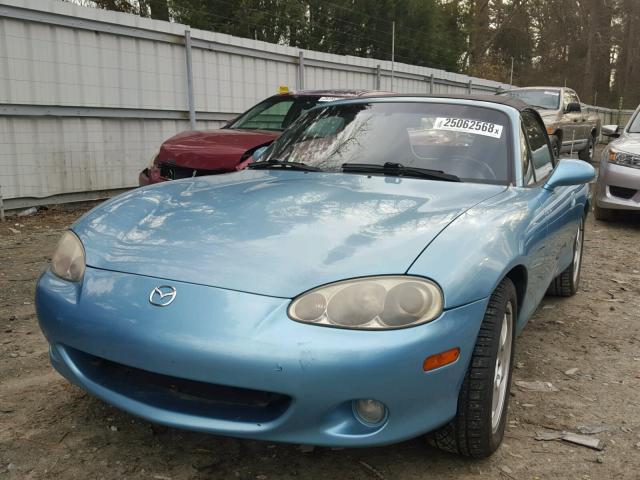 JM1NB353510207909 - 2001 MAZDA MX-5 MIATA BLUE photo 2