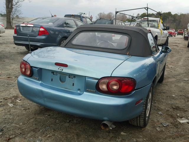 JM1NB353510207909 - 2001 MAZDA MX-5 MIATA BLUE photo 4