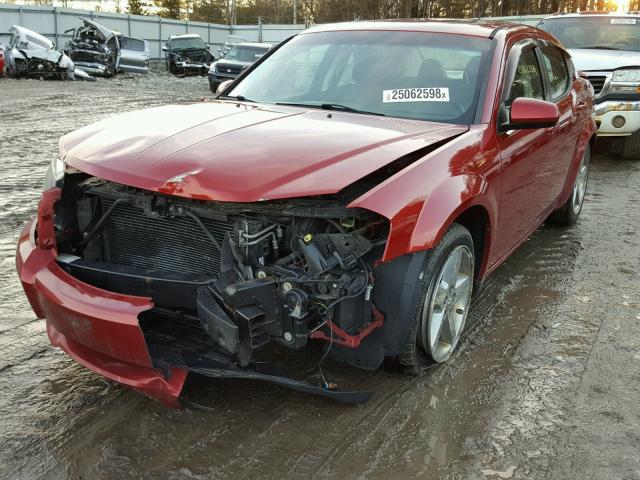 1B3LC76V59N523788 - 2009 DODGE AVENGER R/ RED photo 2