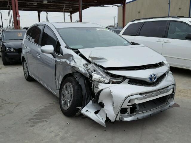 JTDZN3EU8FJ037208 - 2015 TOYOTA PRIUS V SILVER photo 1