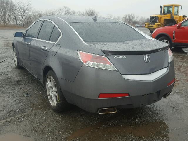 19UUA86539A023880 - 2009 ACURA TL GRAY photo 3