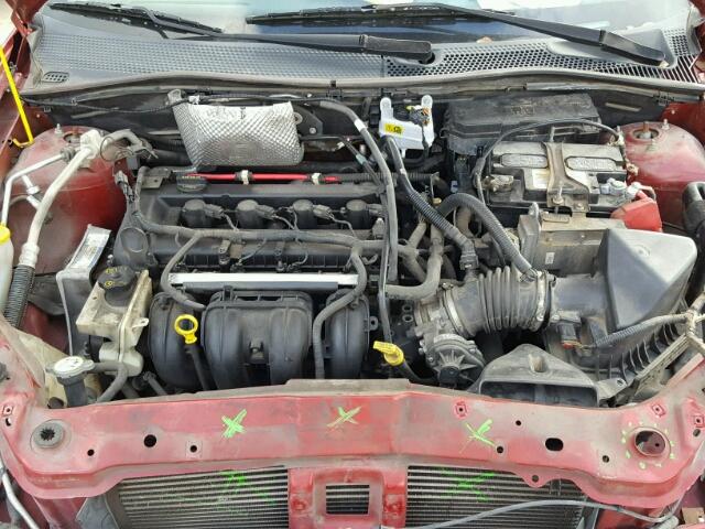 1FAHP36N89W155995 - 2009 FORD FOCUS SES RED photo 7