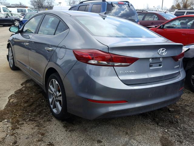 KMHD84LF1HU354112 - 2017 HYUNDAI ELANTRA SE GRAY photo 3