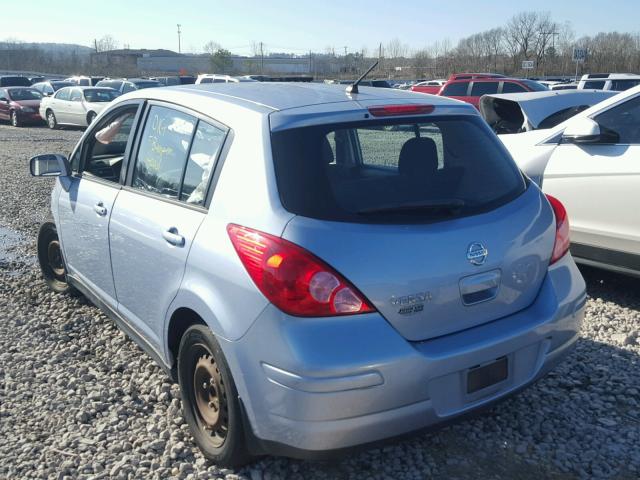 3N1BC1CP1BL501034 - 2011 NISSAN VERSA S BLUE photo 3