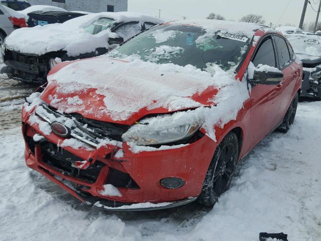 1FADP3F2XEL142570 - 2014 FORD FOCUS SE RED photo 2