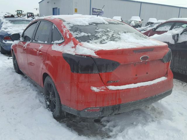 1FADP3F2XEL142570 - 2014 FORD FOCUS SE RED photo 3