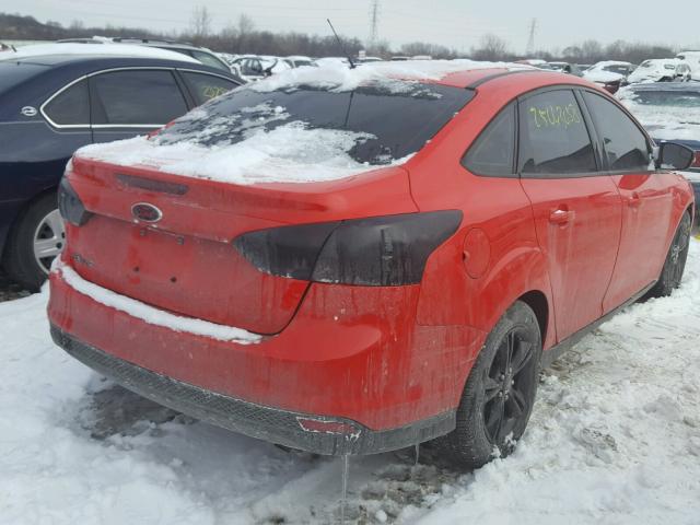 1FADP3F2XEL142570 - 2014 FORD FOCUS SE RED photo 4