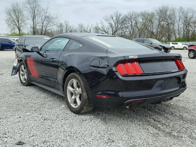 1FA6P8AM6G5322280 - 2016 FORD MUSTANG BLACK photo 3