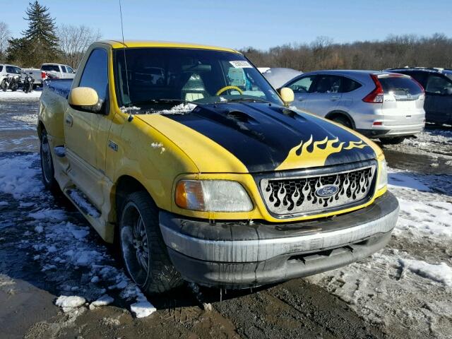 1FTRF07LX2KB69231 - 2002 FORD F150 YELLOW photo 1