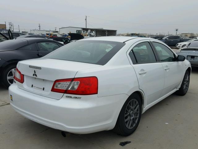 4A32B2FF3CE022363 - 2012 MITSUBISHI GALANT FE WHITE photo 4