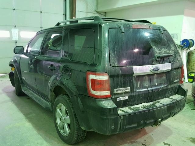 1FMCU94108KC92401 - 2008 FORD ESCAPE LIM BLACK photo 3